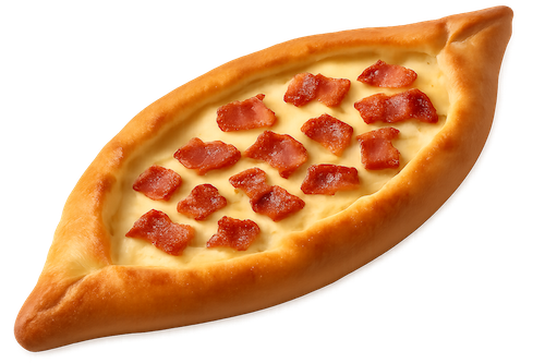 Peinirli with cheese & bacon