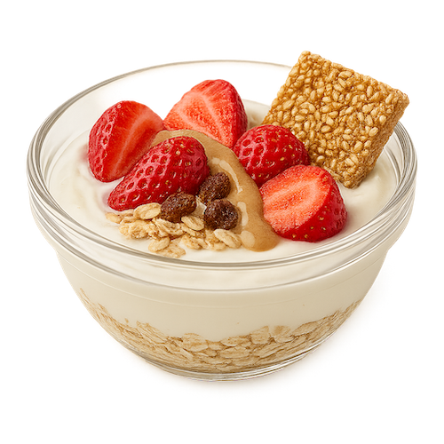 Yogurt with rolled oats